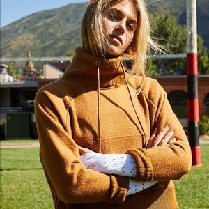 Free People Movement Westlake Cropped Cowl Neck Pullover